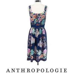 Anthropologie Moulinette Soeurs Blue Floral Dress